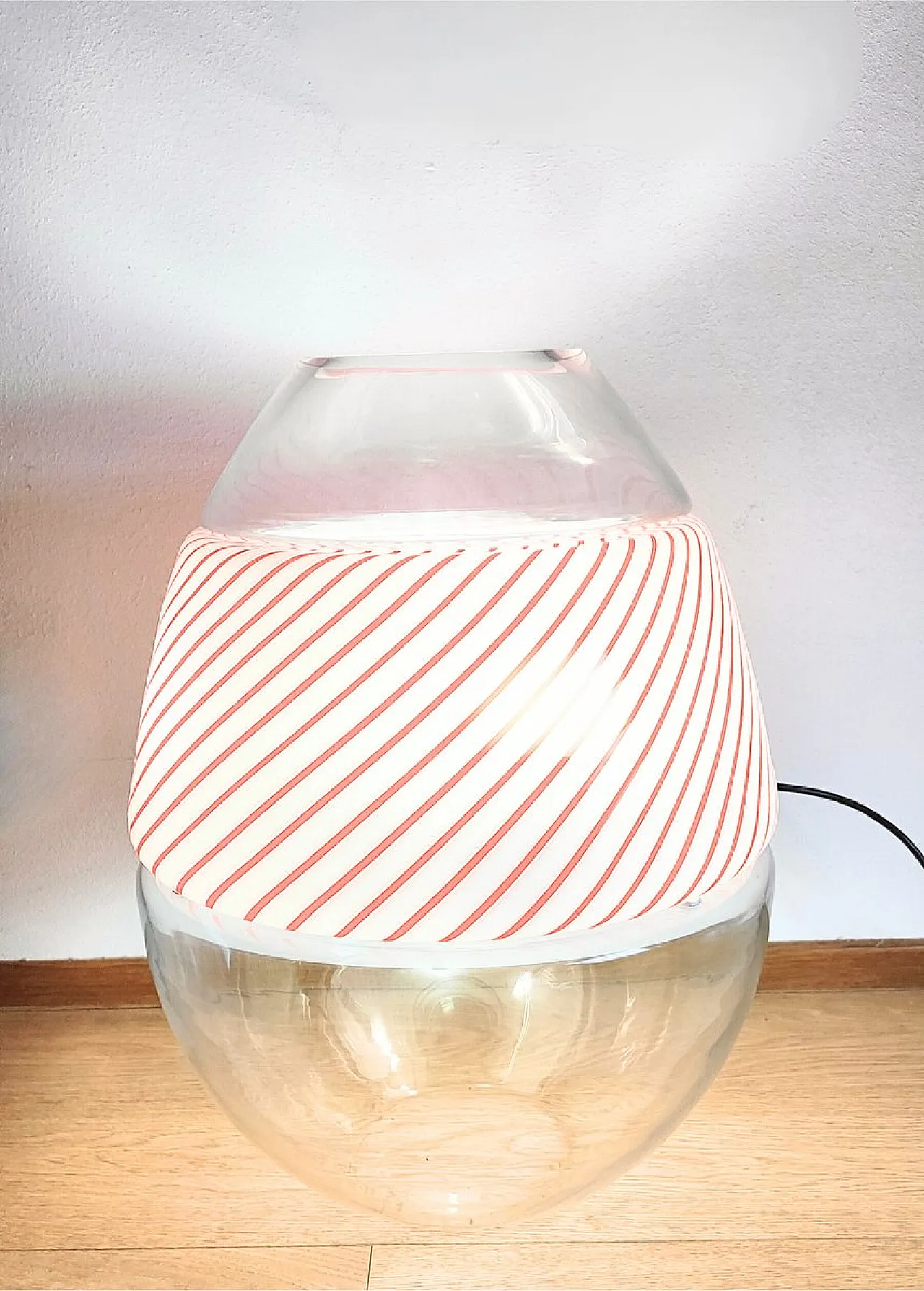LT353 Egg lamp in Murano glass by Carlo Nason for Mazzega, 1970s 3