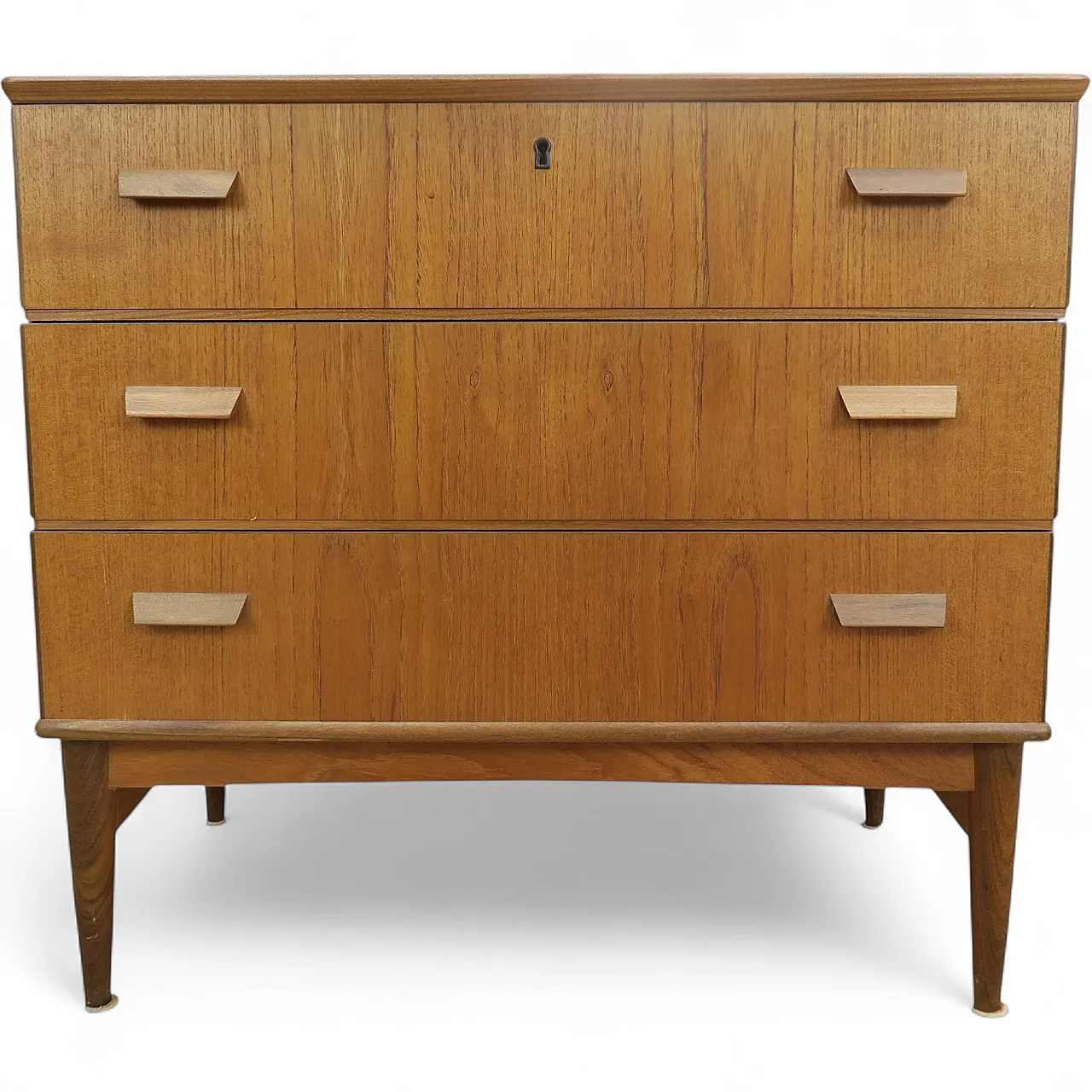 Danish teak three-drawer chest of drawers, 1960s 12