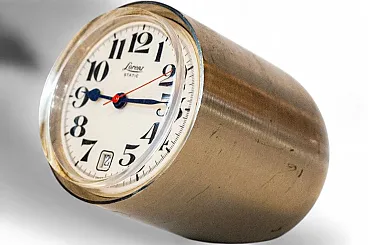 Static table clock by Richard Sapper for Lorenz Compasso Doro, 1960s