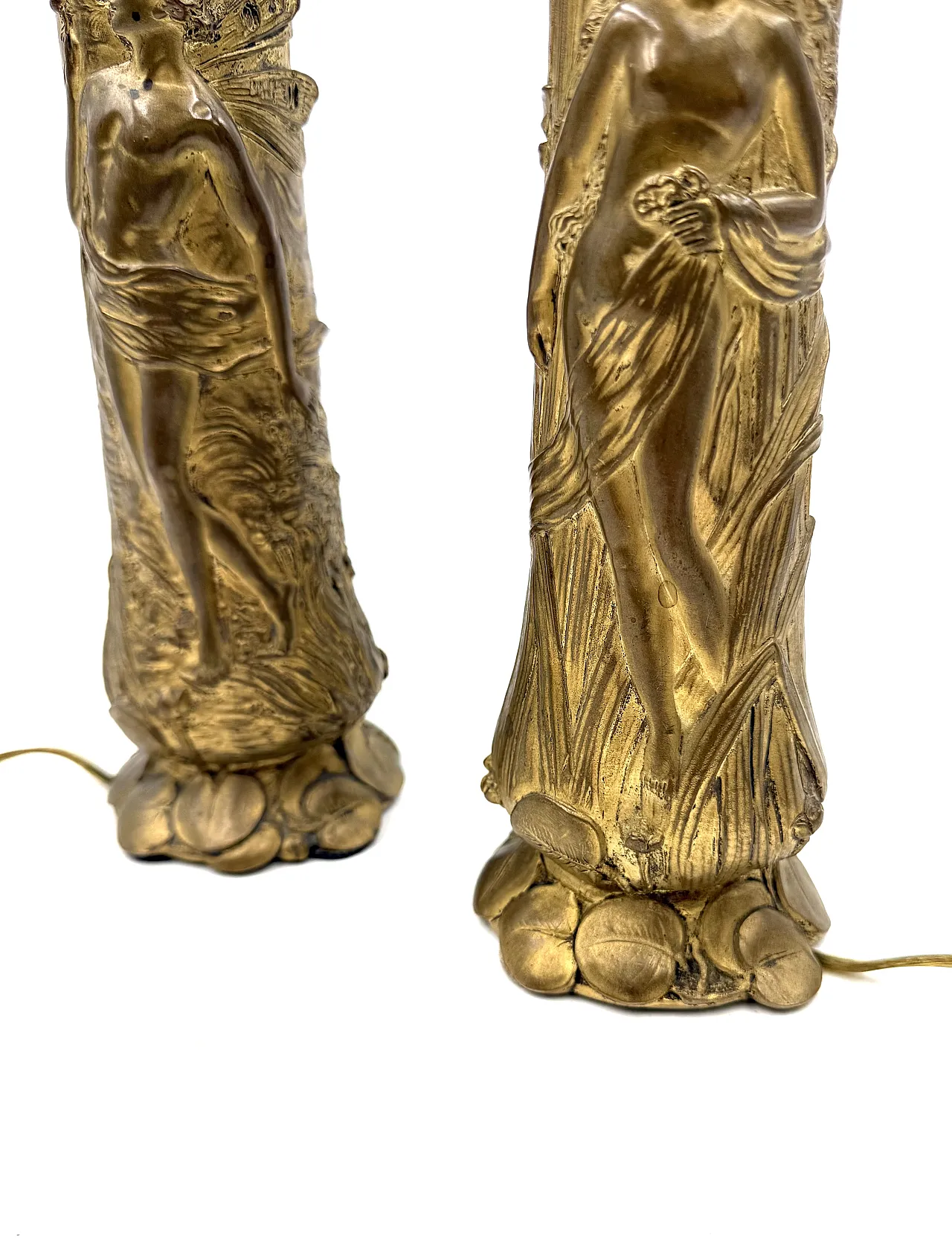 Pair of Art Nouveau table lamps, Paul Louchet, France, ca. 1900s 6