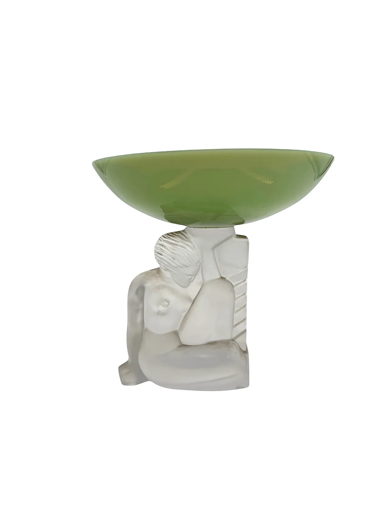 Art Deco crystal cake stand, Cristal Sèvres, France, circa 1930s 6