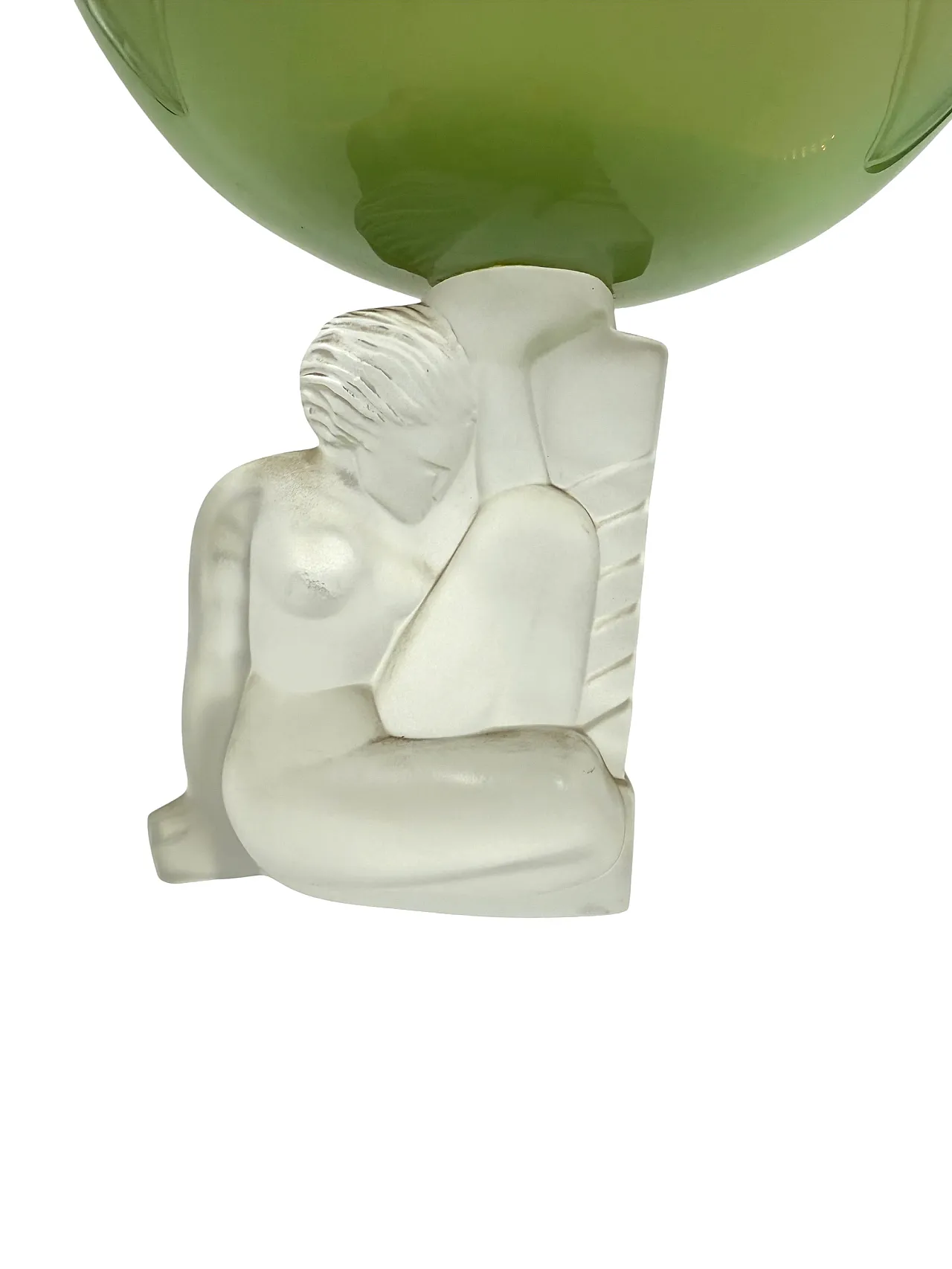 Art Deco crystal cake stand, Cristal Sèvres, France, circa 1930s 7