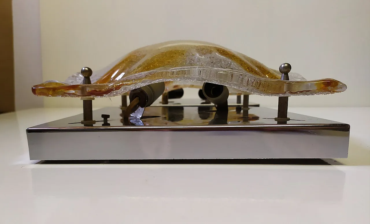 Coppia applique in vetro di Murano di T.Zuccheri per Mazzega, anni '70 6