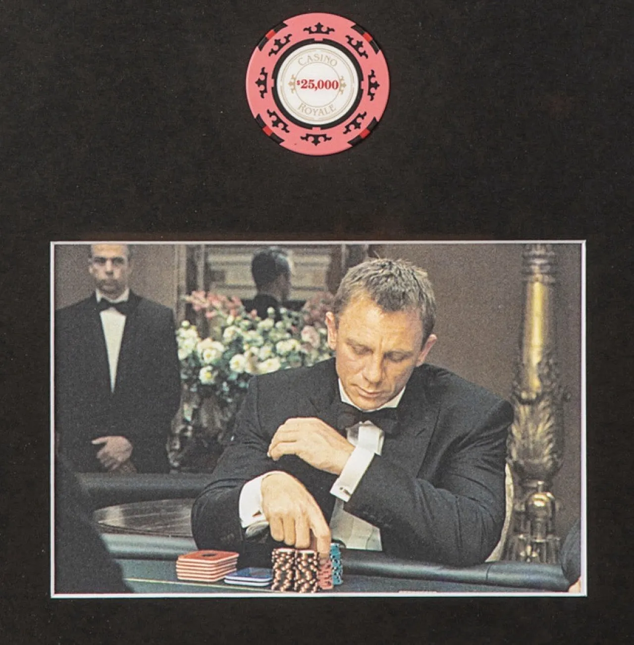 007 Casino Royale Poker fiche Original Movie Props COA, 2000 5