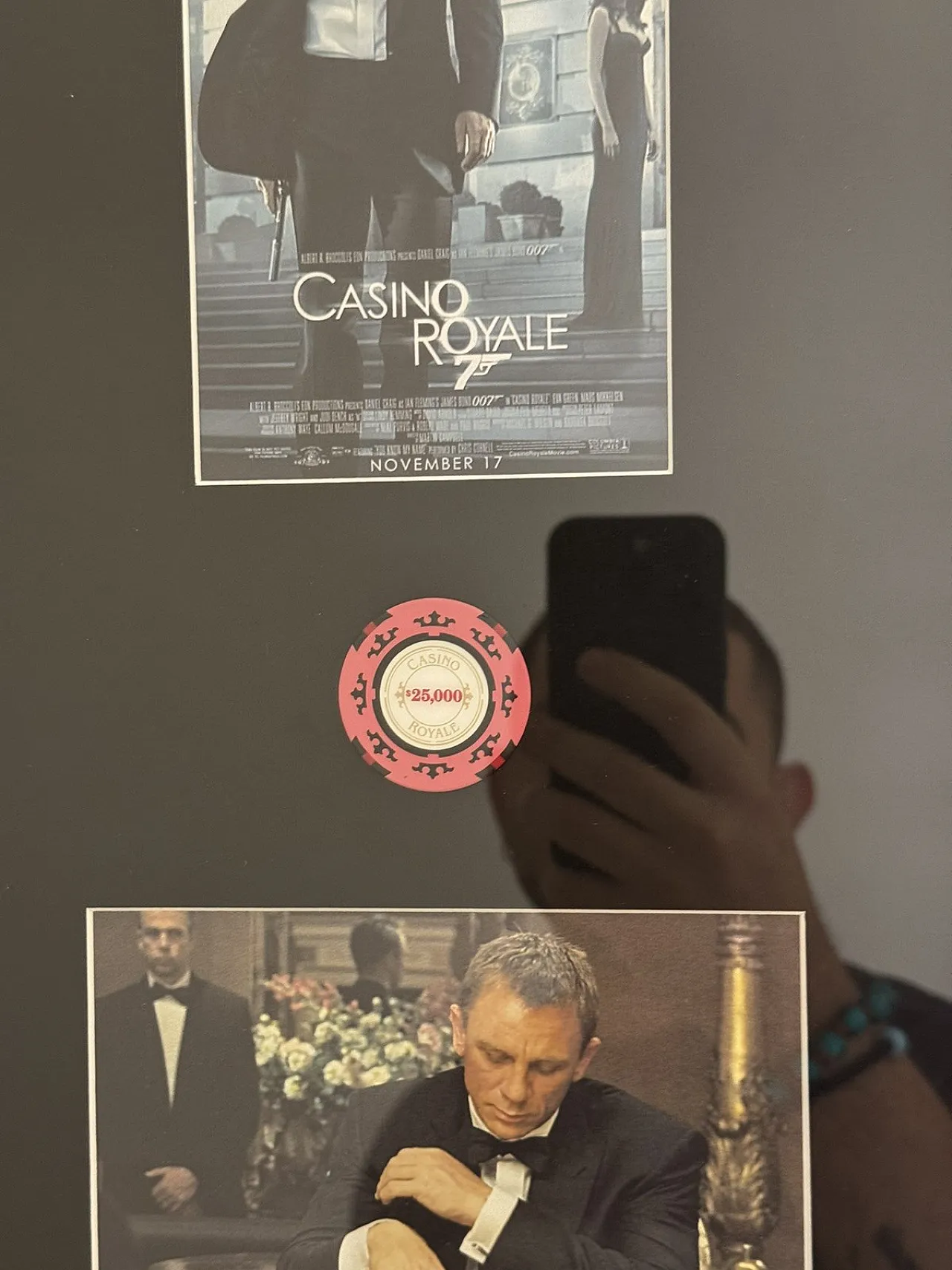007 Casino Royale Poker fiche Original Movie Props COA, 2000 15