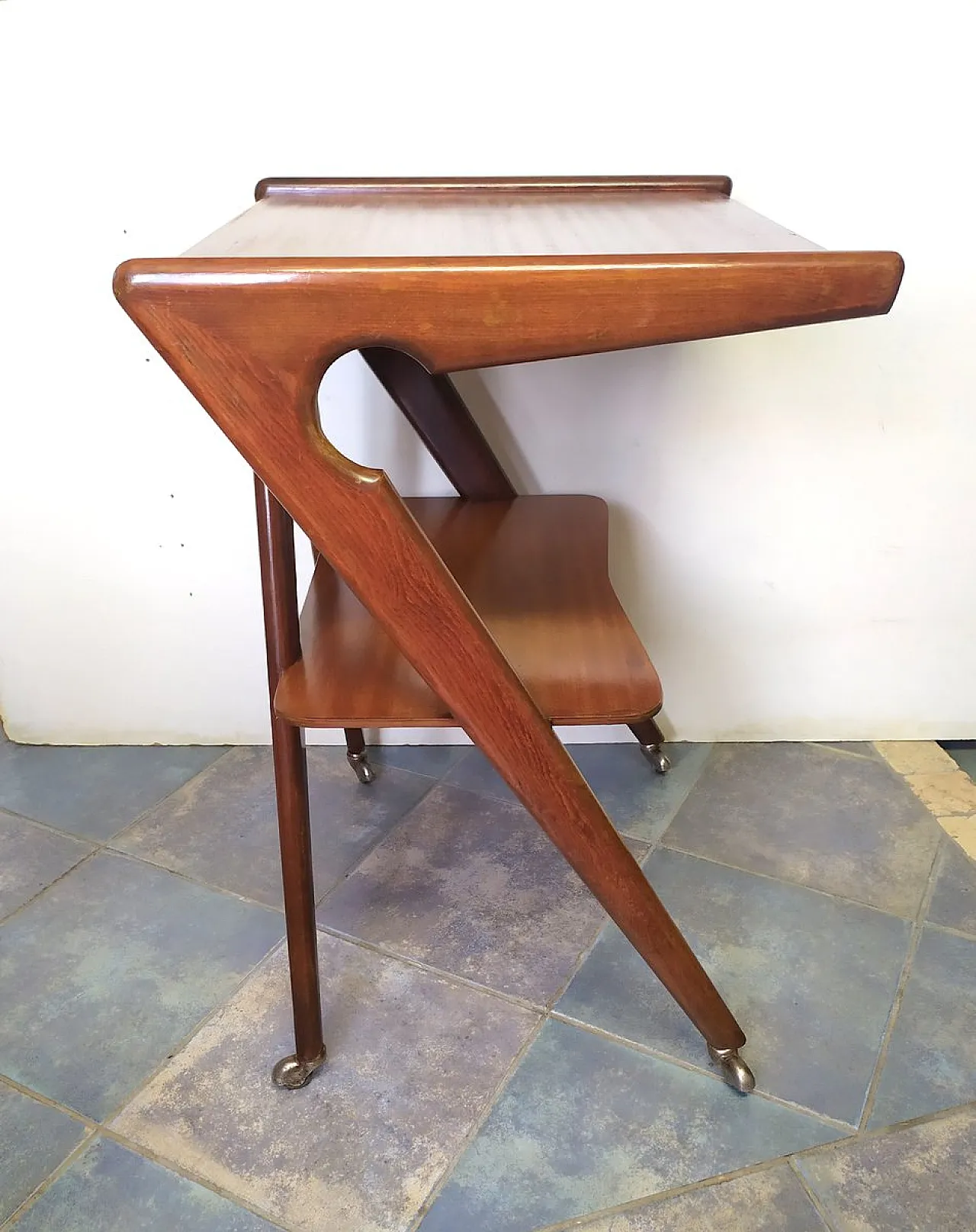 TV Stand on wheels by De Baggis, 1950s 3