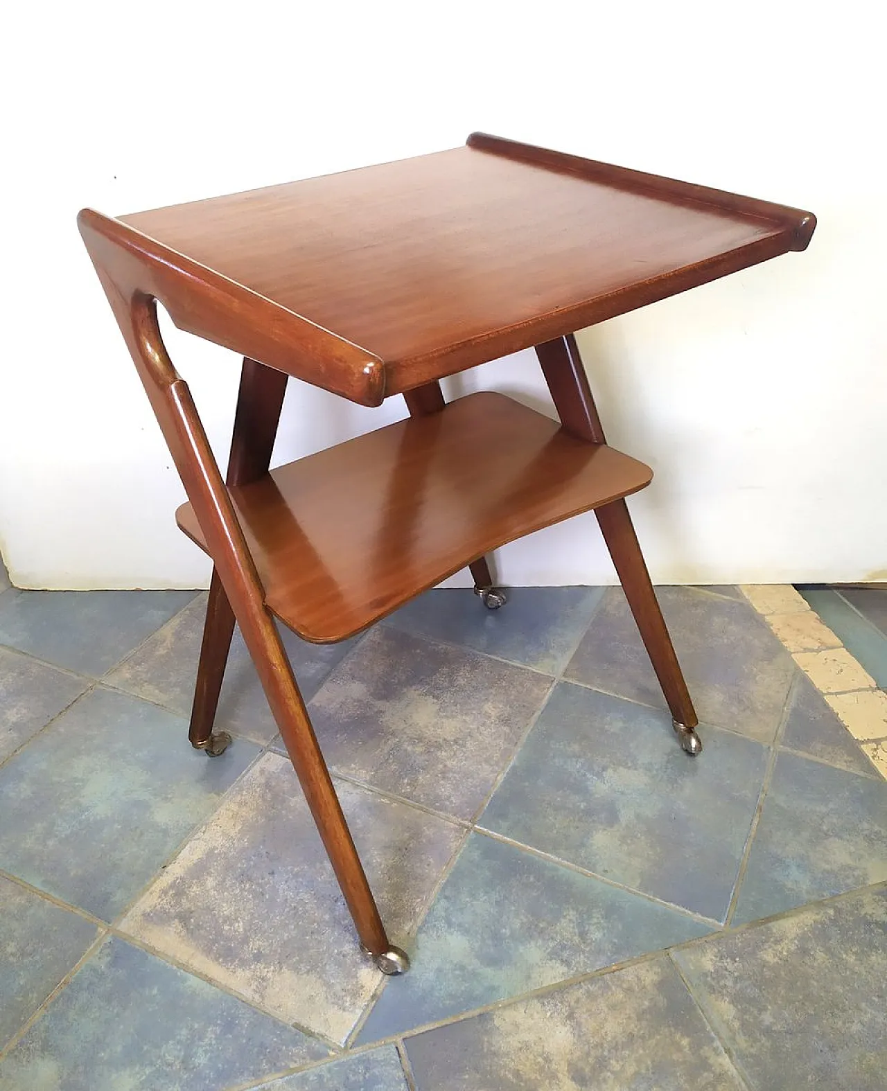 TV Stand on wheels by De Baggis, 1950s 4