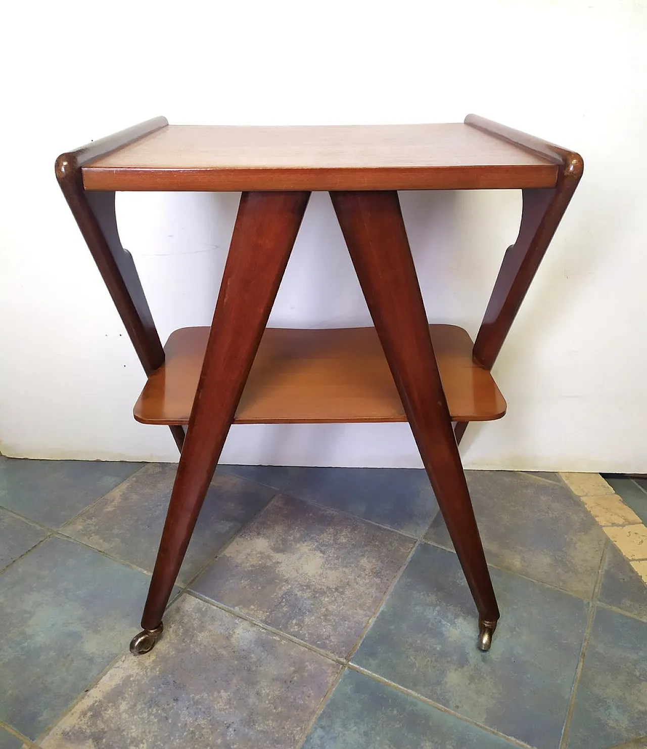 TV Stand on wheels by De Baggis, 1950s 6