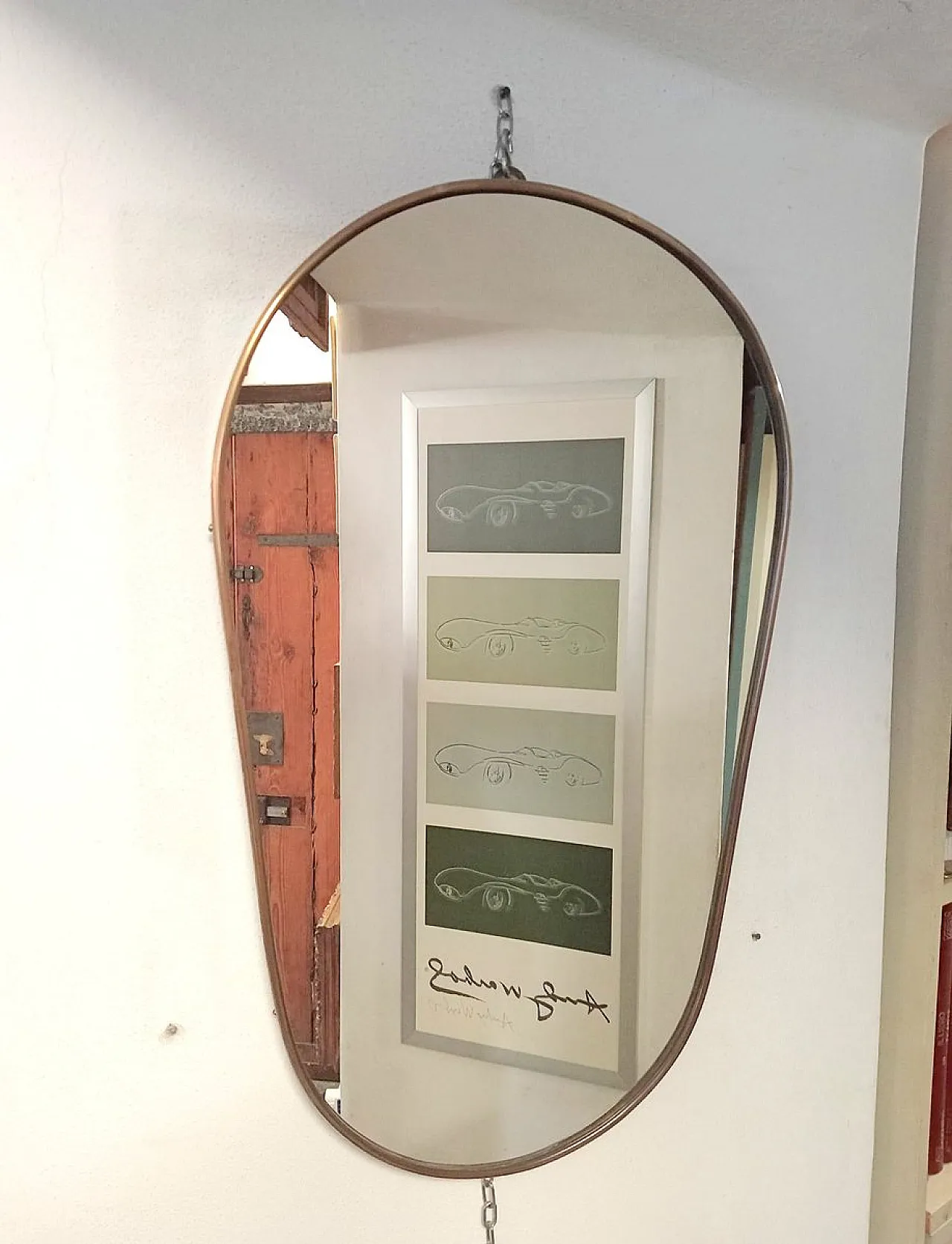 Specchio ovale, anni '50 2