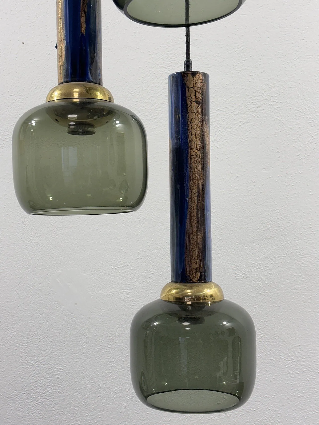 Enameled Chandelier by Angelo Brotto for Esperia Illuminazione, 70s 5