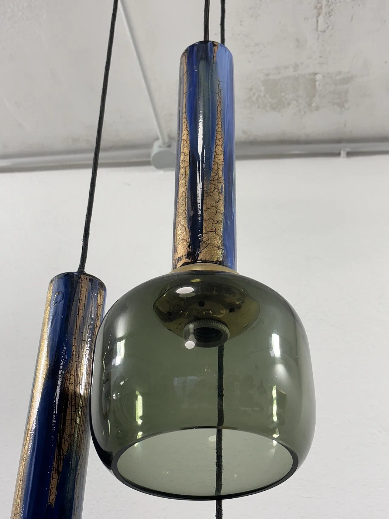 Enameled Chandelier by Angelo Brotto for Esperia Illuminazione, 70s 7