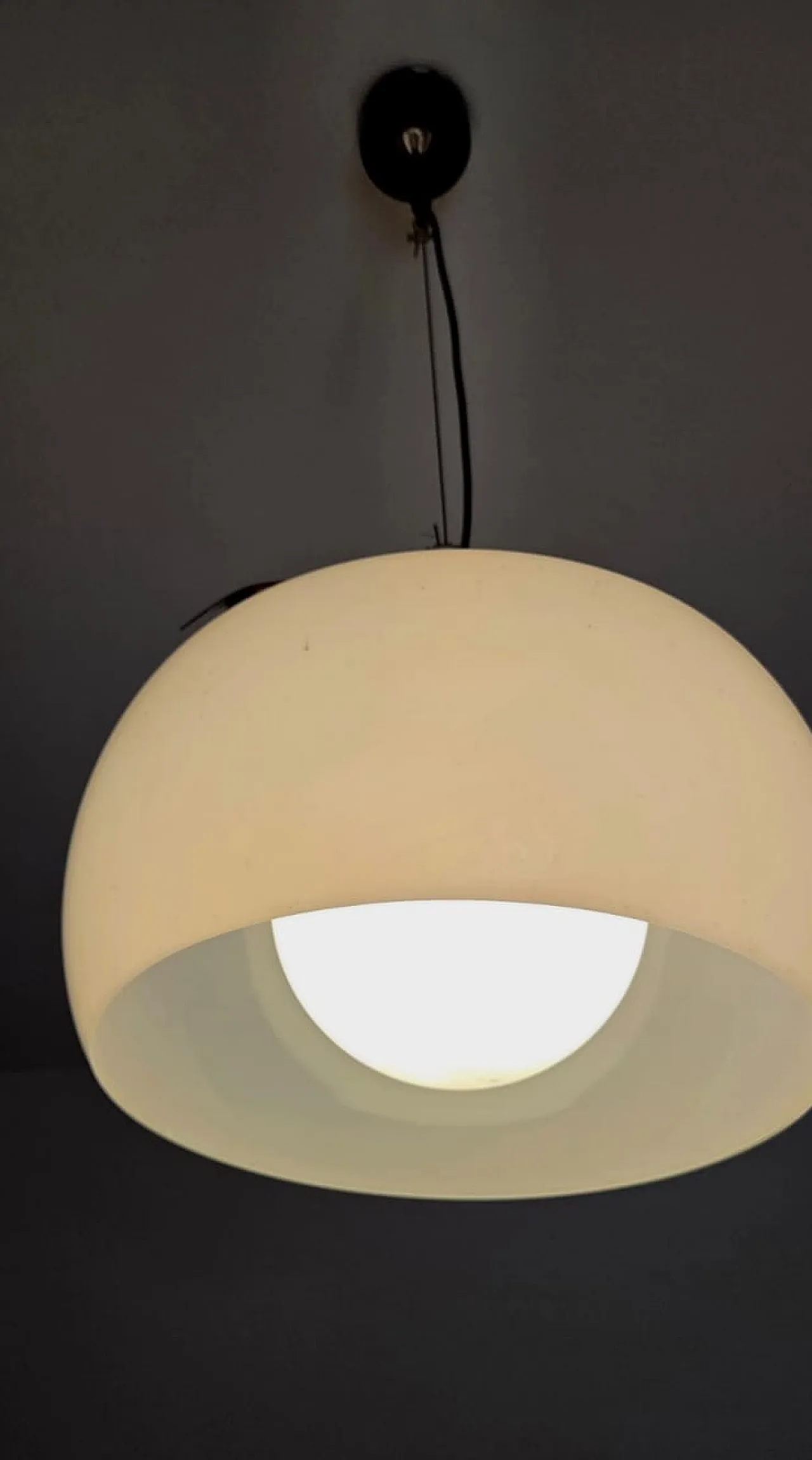 Omega chandelier by Vico Magistretti for Artemide, 1980s 3