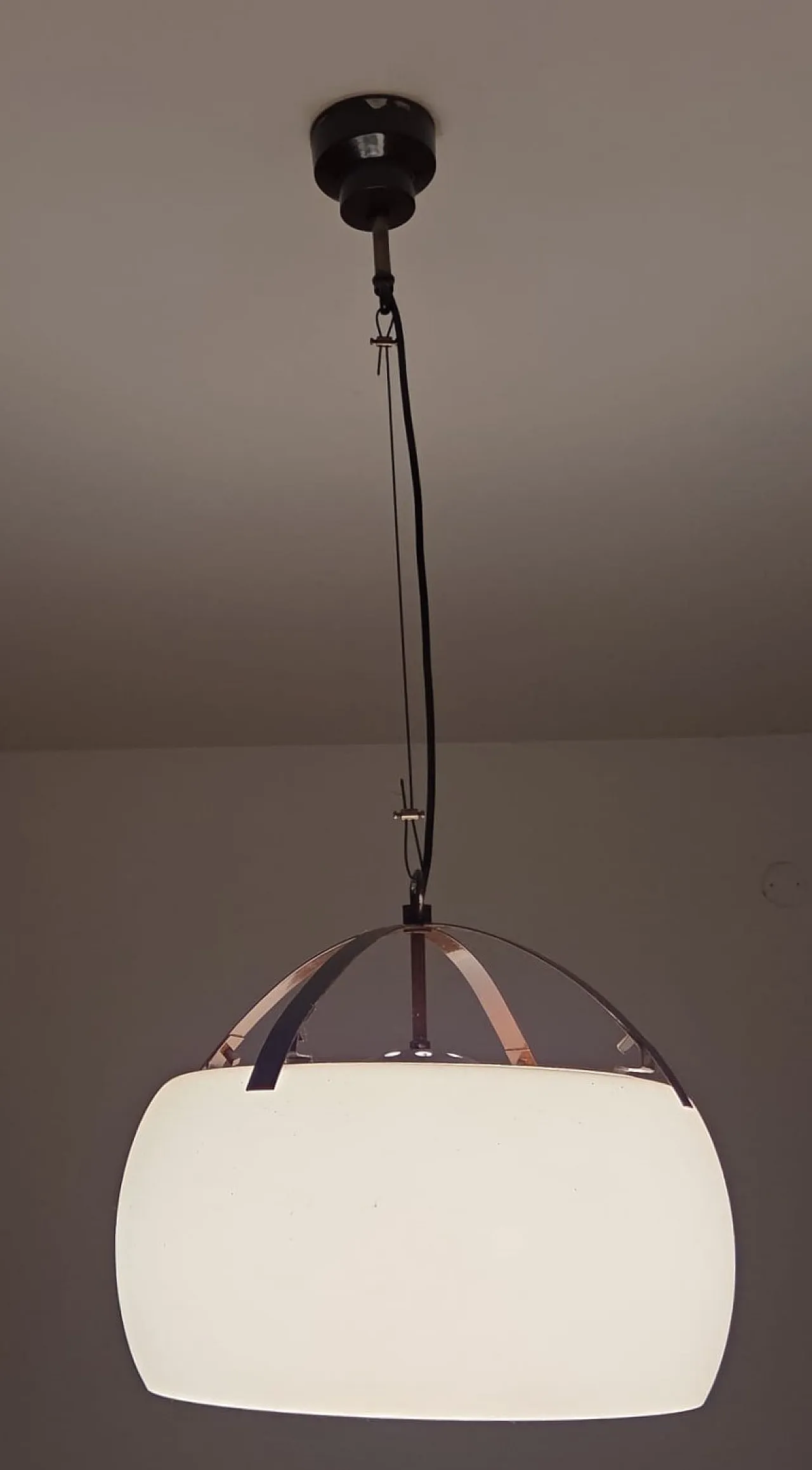 Omega chandelier by Vico Magistretti for Artemide, 1980s 5