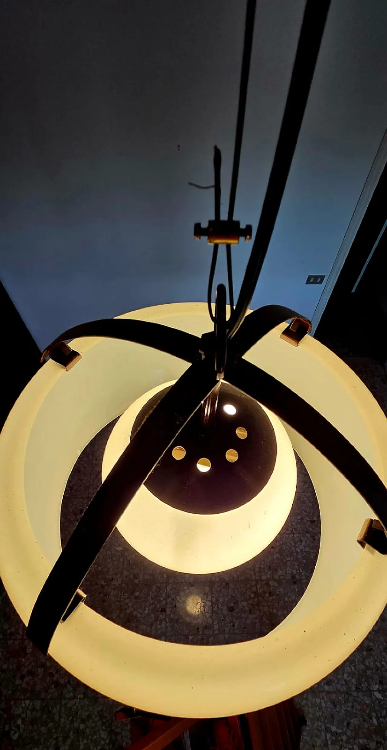 Omega chandelier by Vico Magistretti for Artemide, 1980s 8