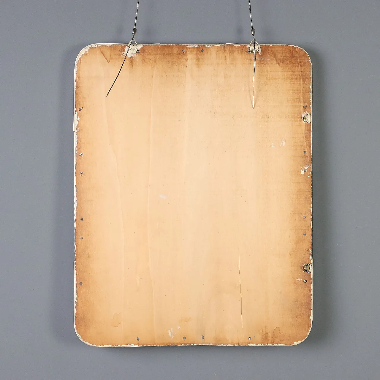 Specchio con cornice in ceramica, fine '900 10