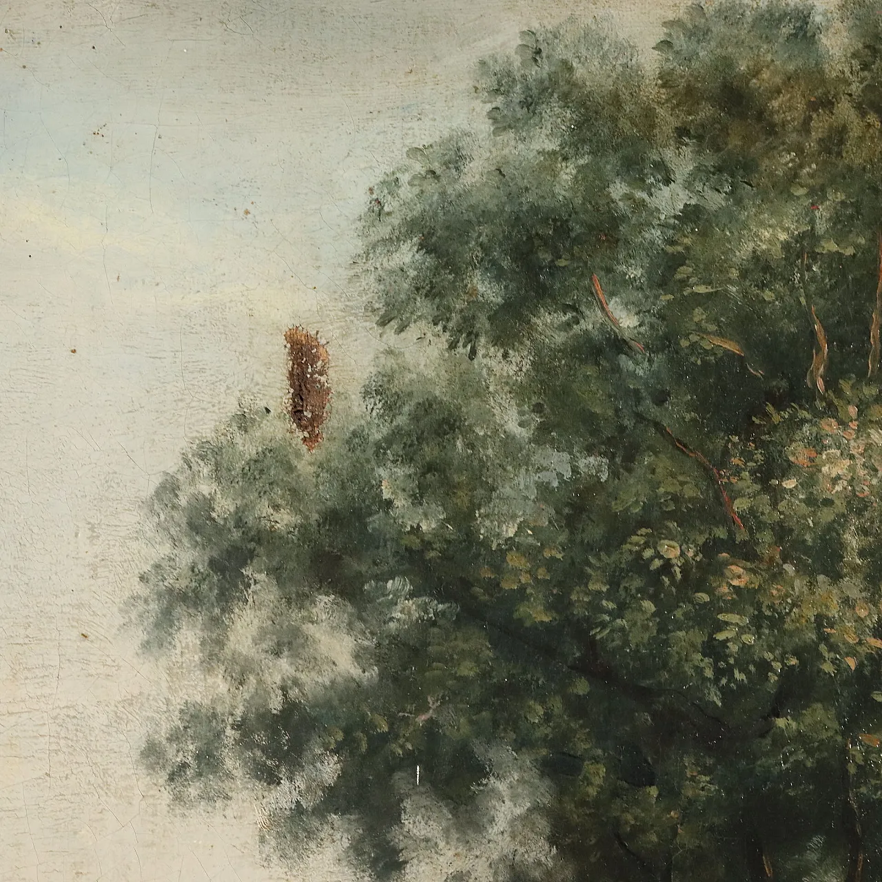 Paesaggio bucolico con figure e animali, '800 7