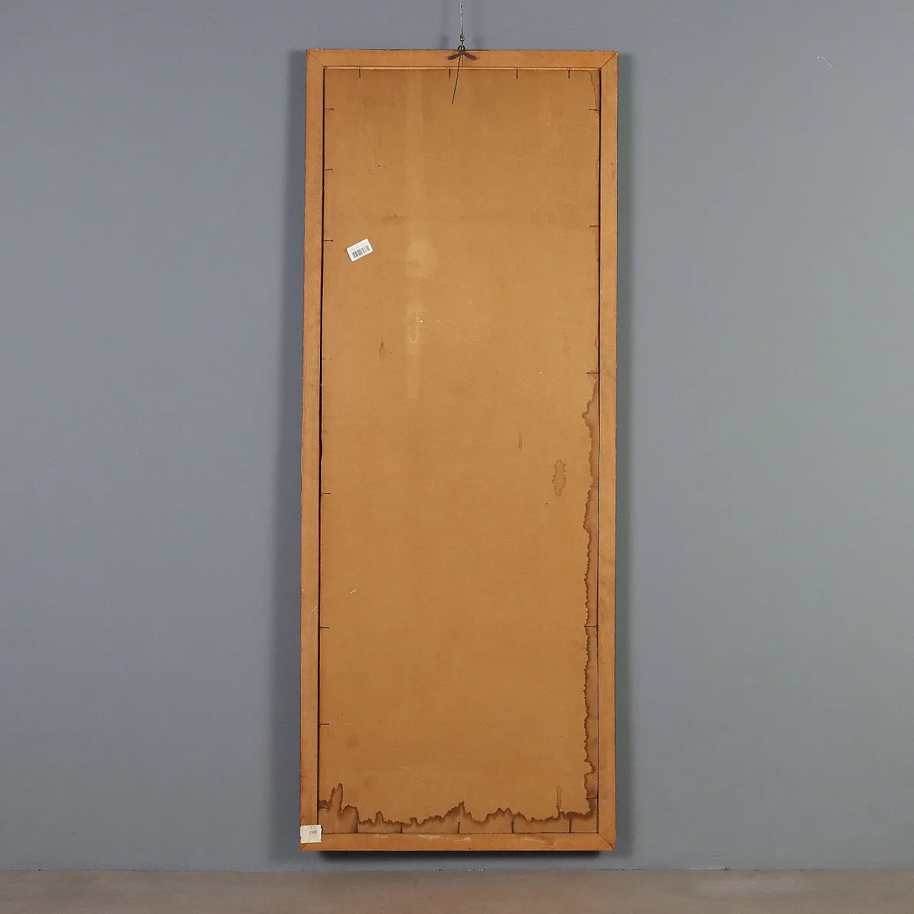 Pannello decorativo dipinto, olio su cartone, '700 9