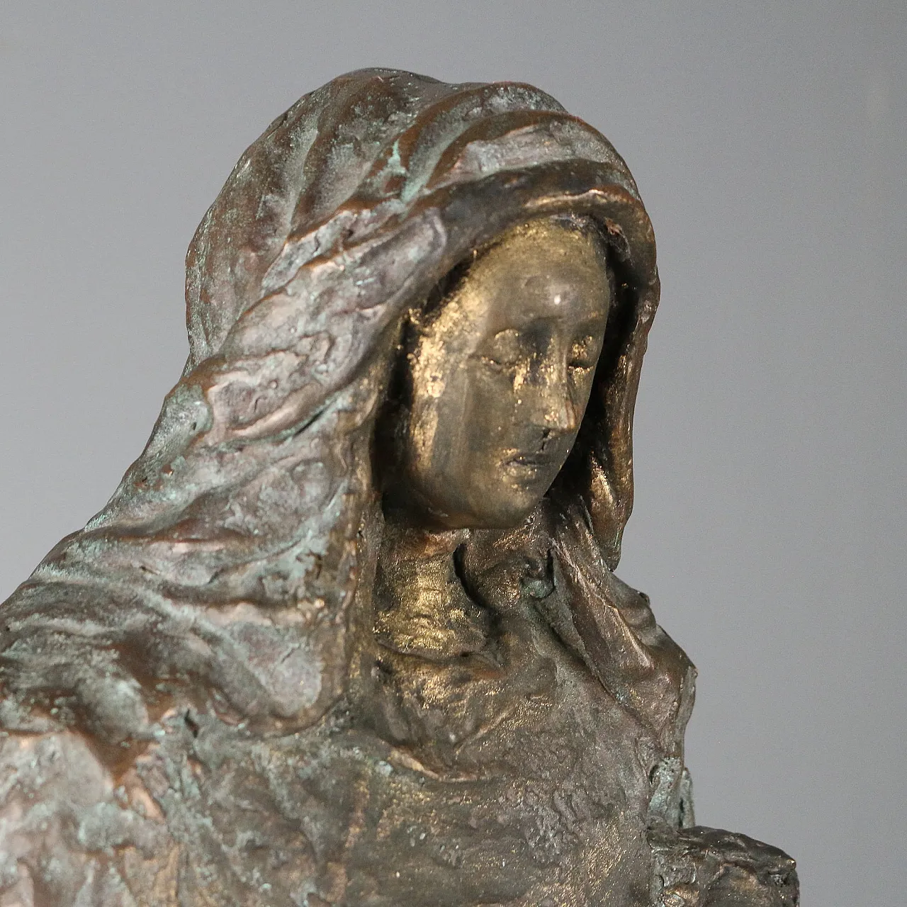 Madonna con Bambino in bronzo, '900 4