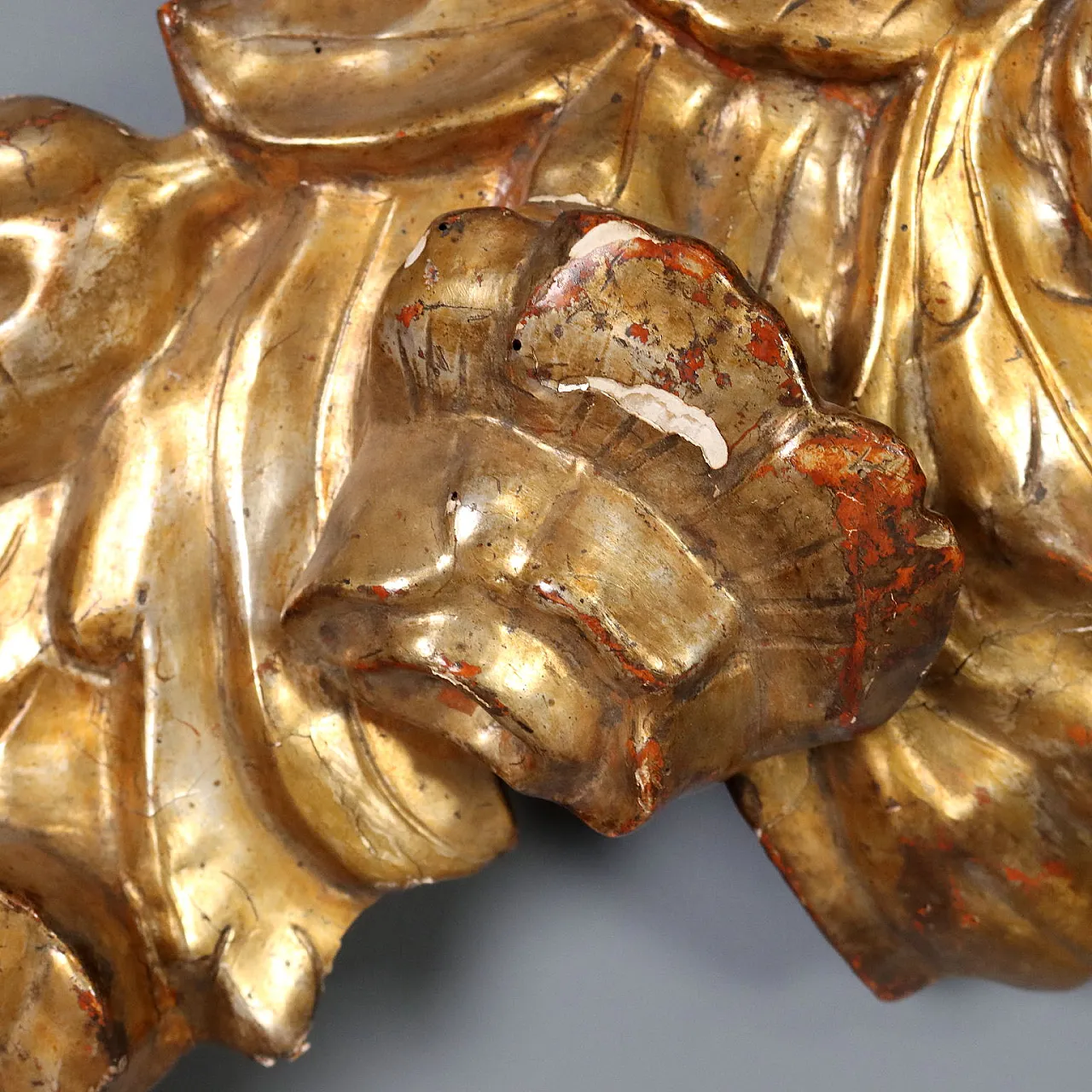 Baroque frieze in carved and gilded wood, 18th century 8