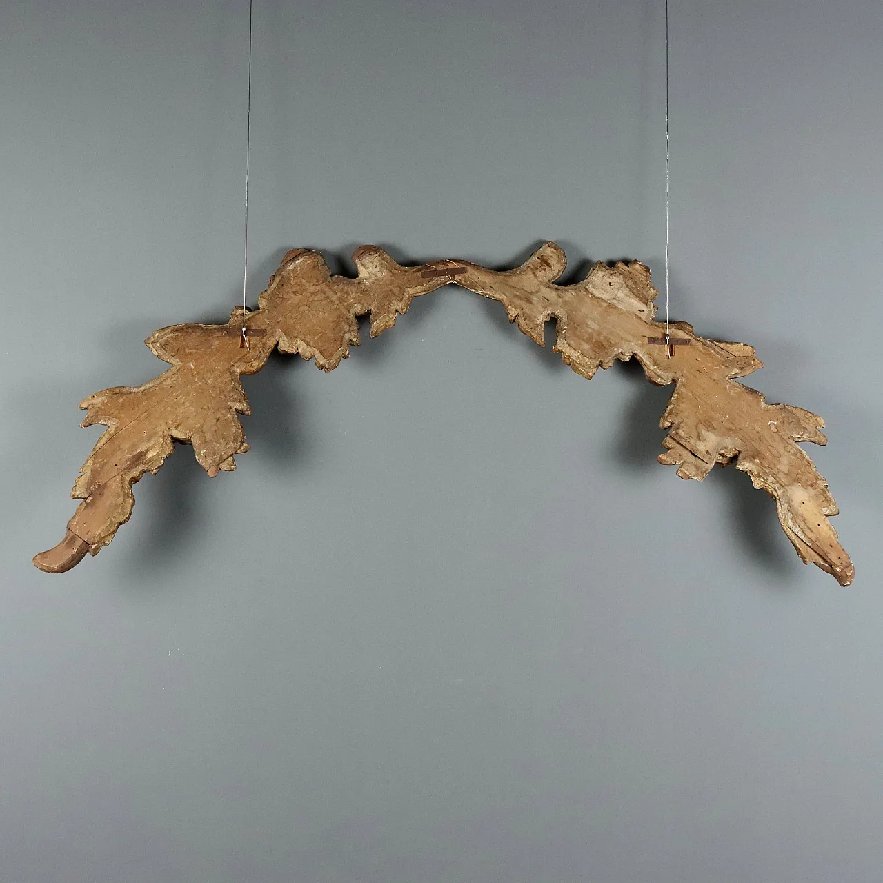 Baroque frieze in carved and gilded wood, 18th century 9