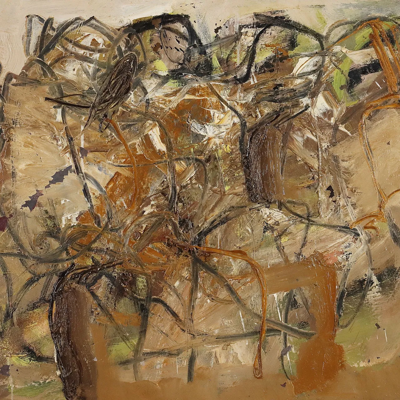 Painting by Paolo Schiavocampo, oil on canvas, 20th century 3