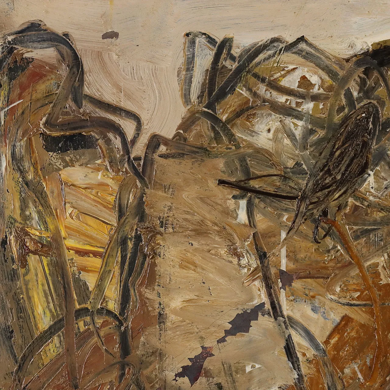 Painting by Paolo Schiavocampo, oil on canvas, 20th century 4