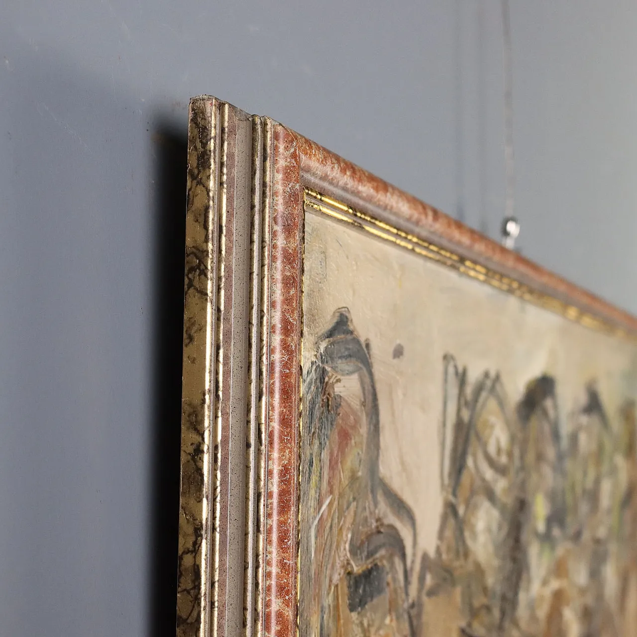 Painting by Paolo Schiavocampo, oil on canvas, 20th century 10
