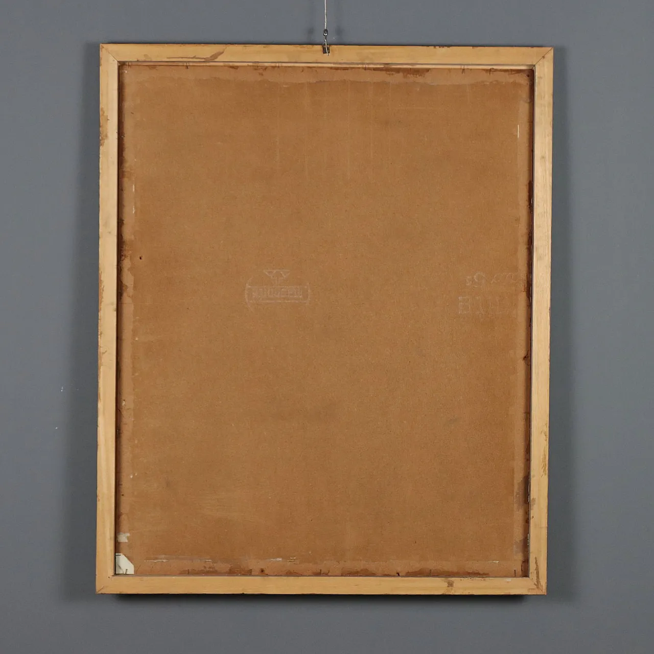 Painting by Leonardo Stroppa, oil on masonite, 20th century 9