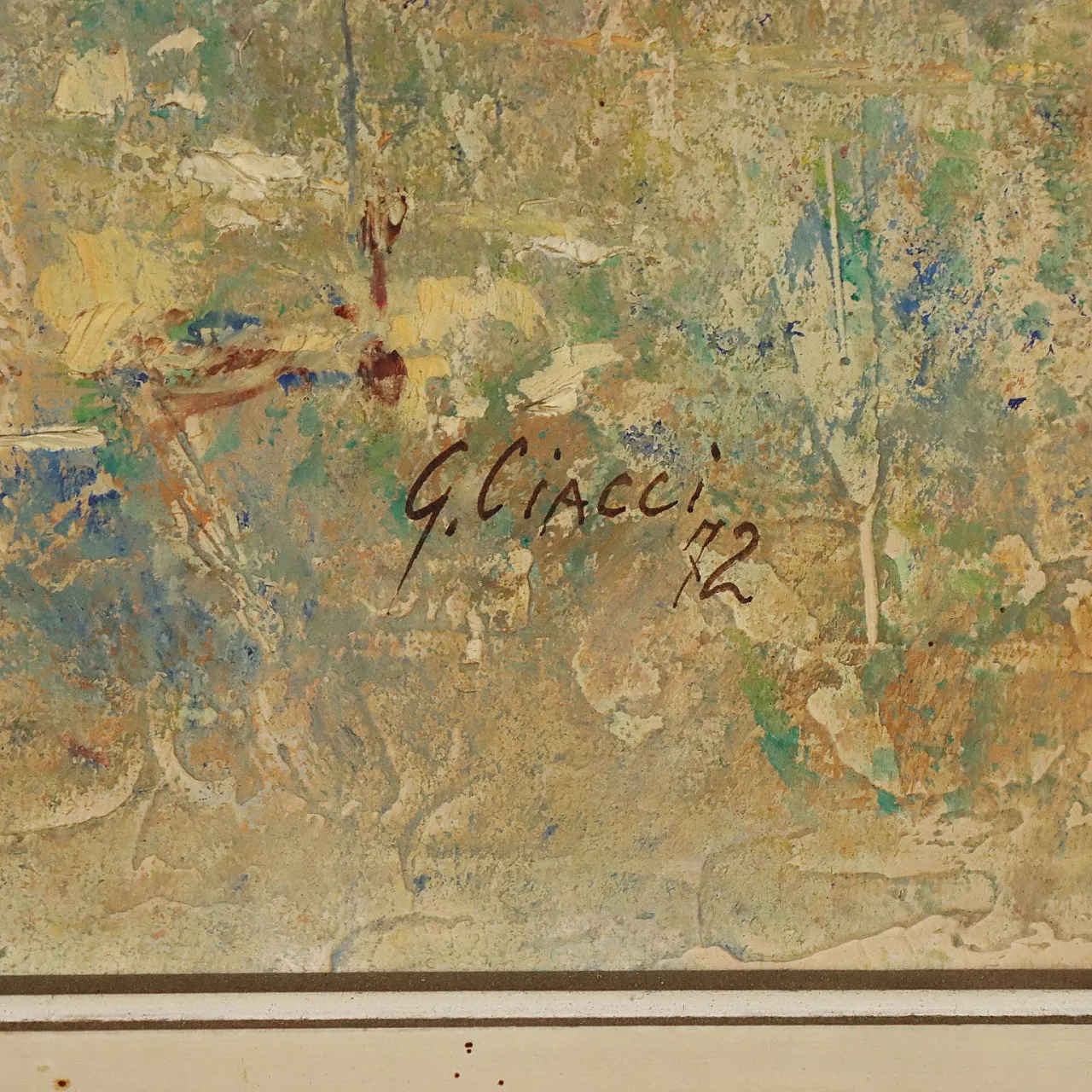 Painting by Giorgio Ciacci, oil on canvas, 1970s 8