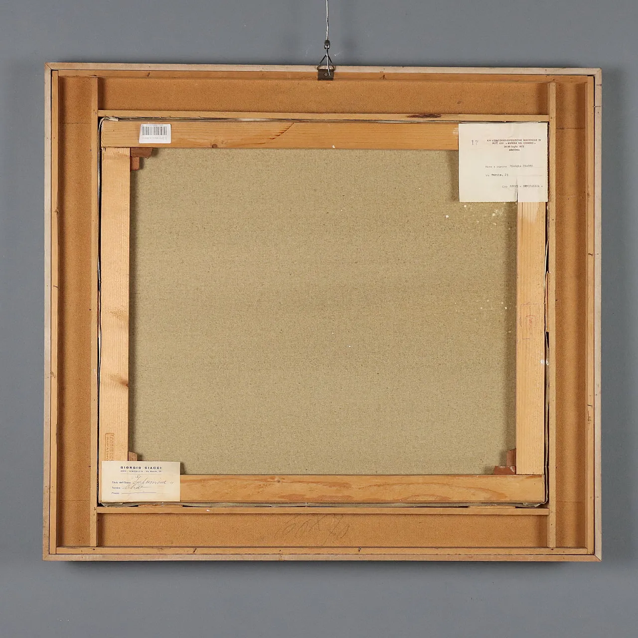 Painting by Giorgio Ciacci, oil on canvas, 1970s 10