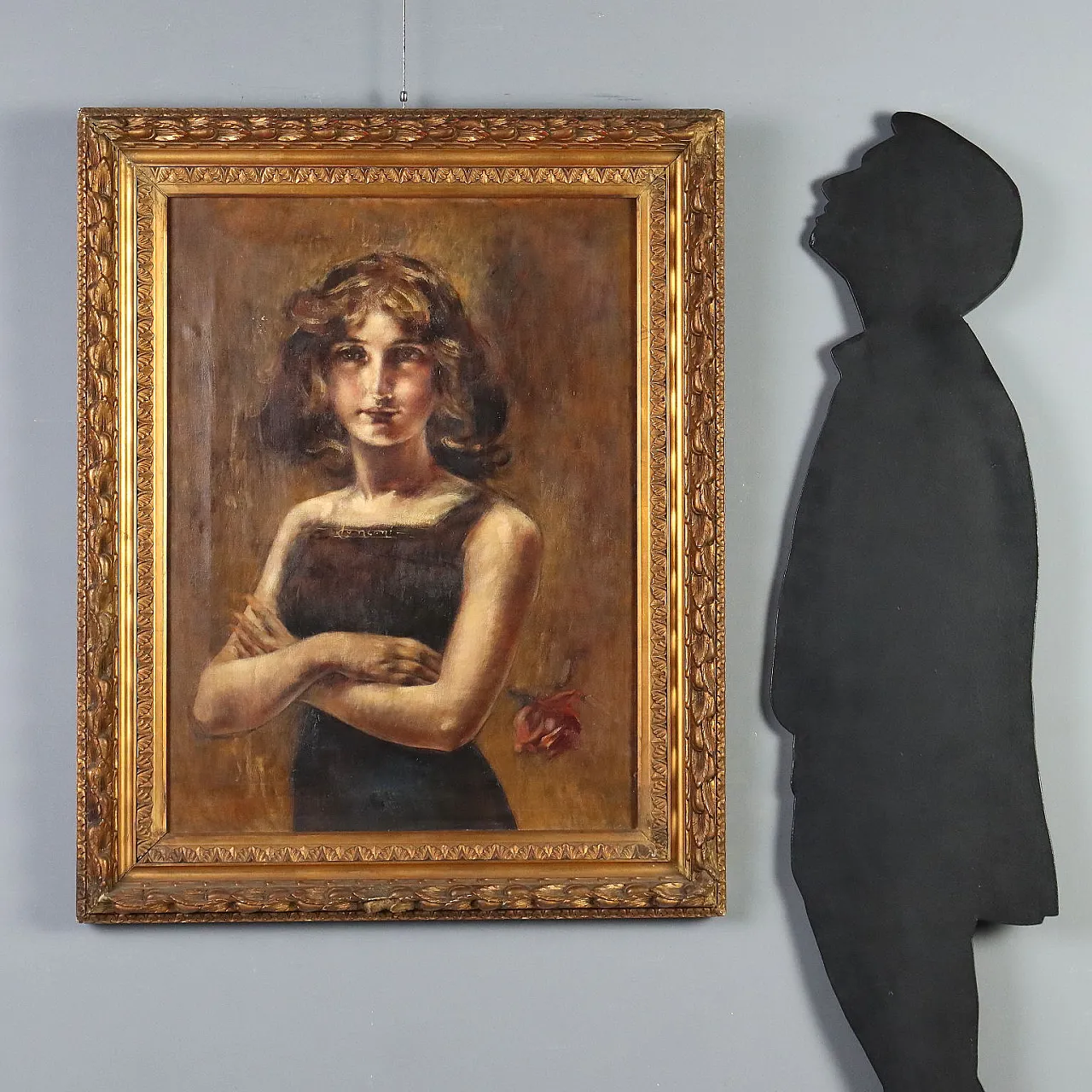 Painting by Luigi Conconi, oil on canvas, 19th century 2