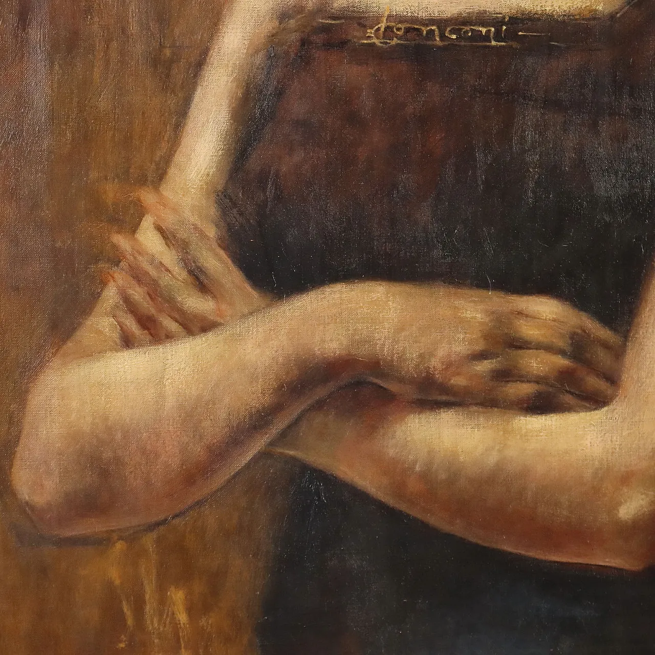 Painting by Luigi Conconi, oil on canvas, 19th century 6