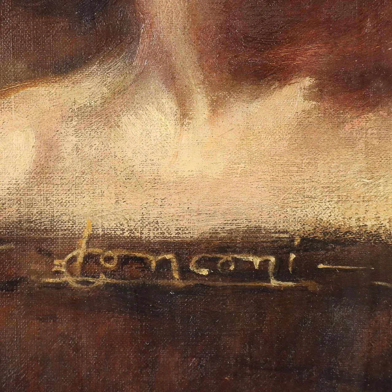 Painting by Luigi Conconi, oil on canvas, 19th century 8