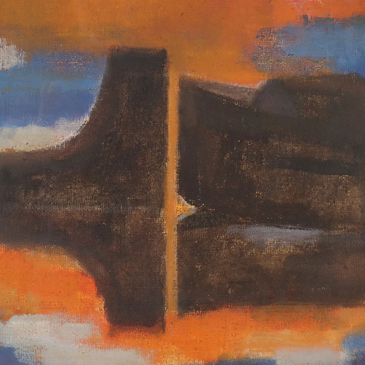 Painting by Attilio Rossi, oil on canvas, 20th century 6