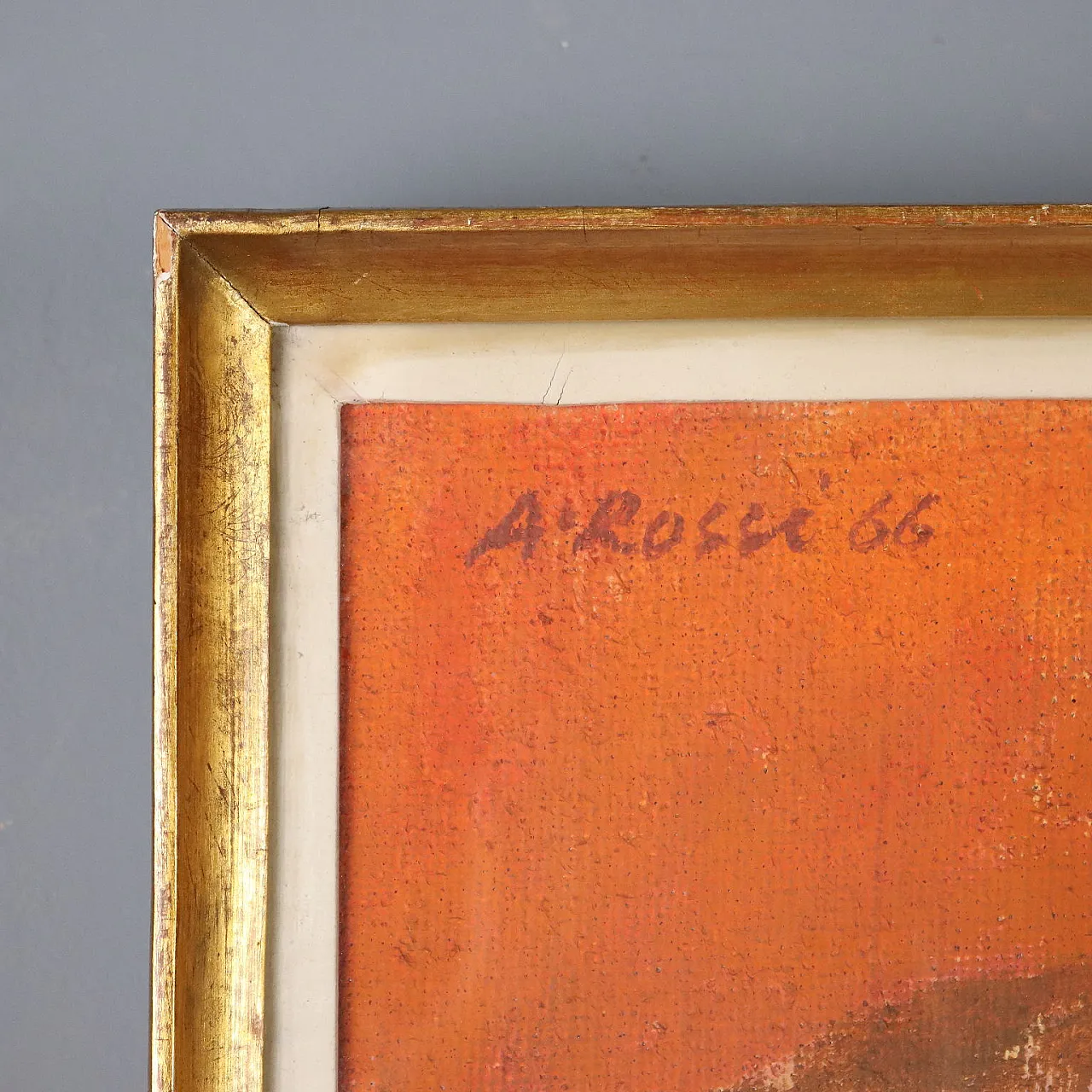 Painting by Attilio Rossi, oil on canvas, 20th century 7