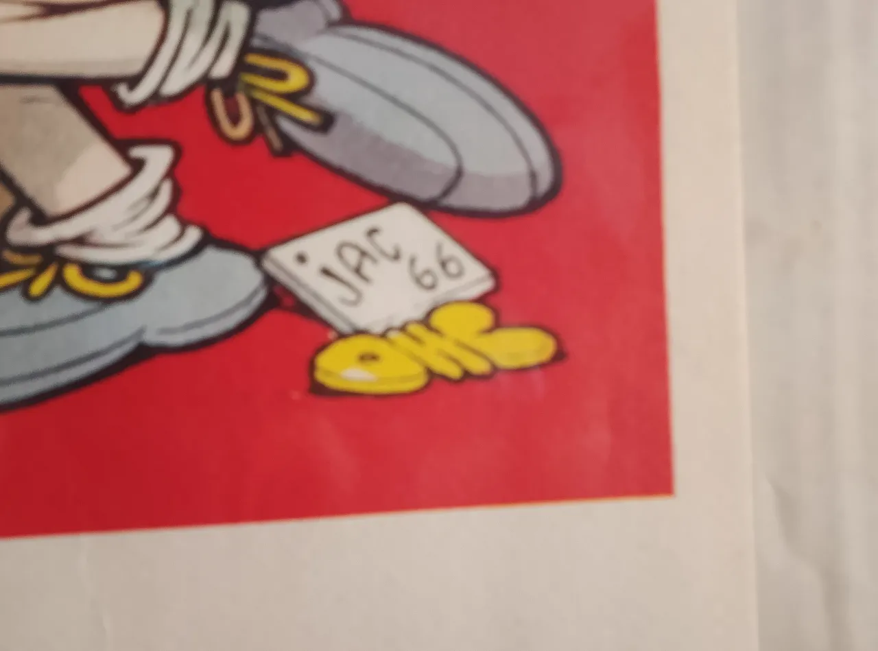 "Boxing" sports series poster on Jacovitti paper 2