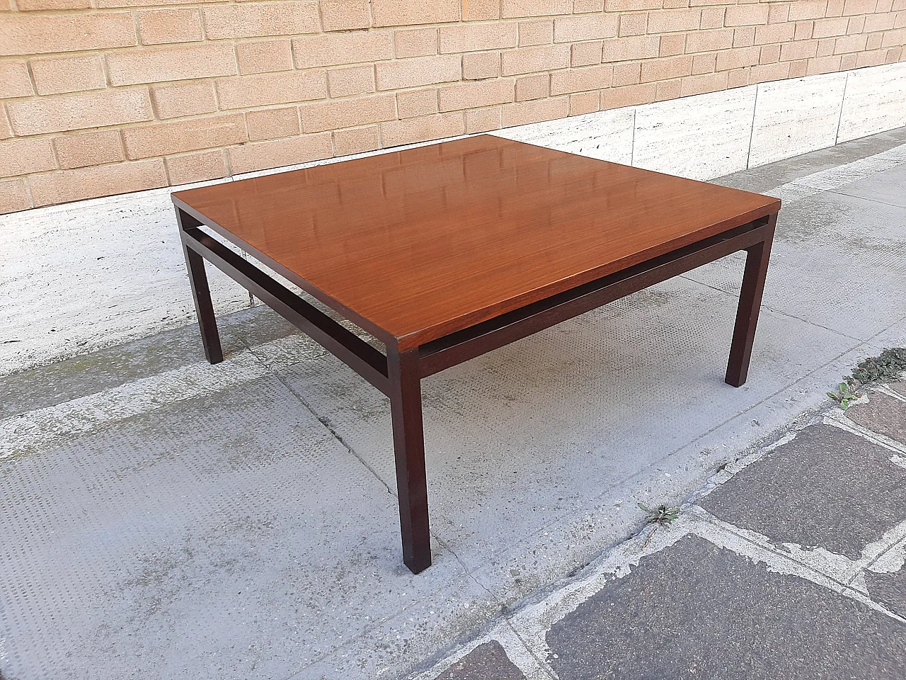 Rosewood Coffee Table Ico Parisi Style, 1960s 5