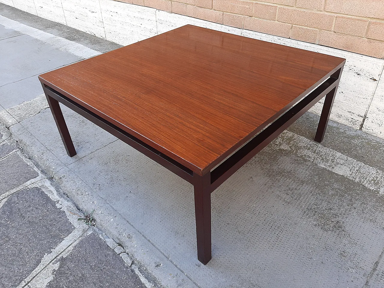Rosewood Coffee Table Ico Parisi Style, 1960s 7