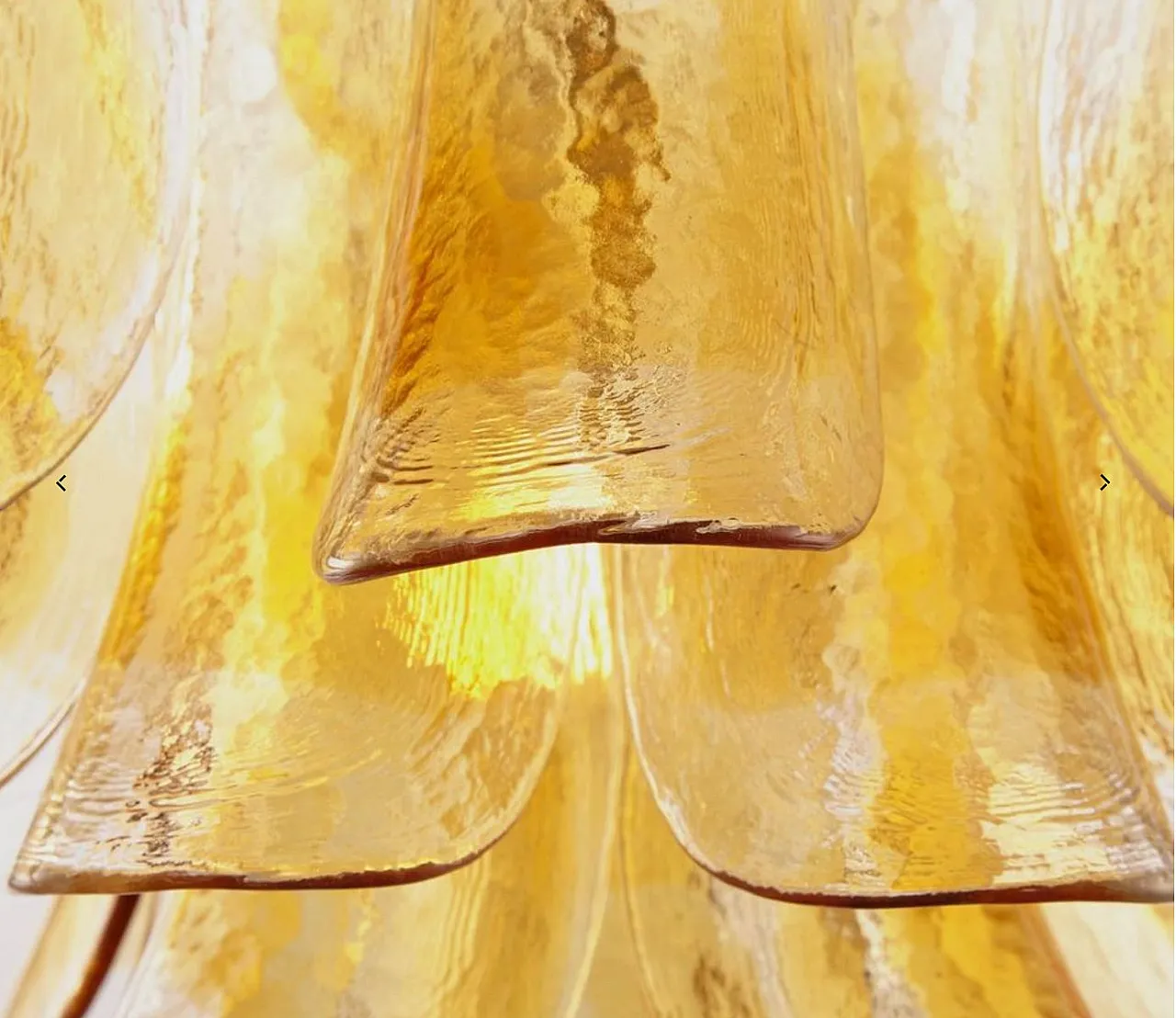Lampadario in vetro di Mazzega, anni '70 5