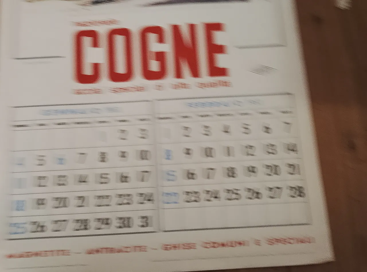 "Cogne" calendar made of high-quality special steel, 1953 5