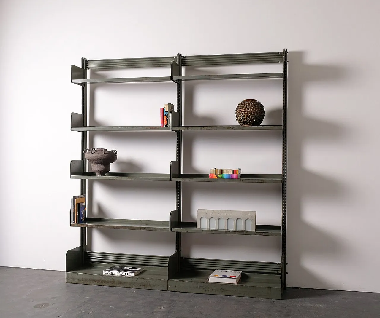 Industrial bookcase in iron, 1960s 3