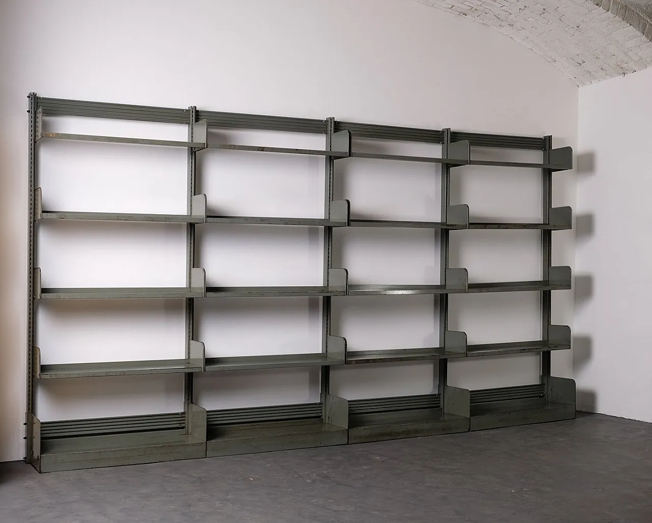 Large Industrial library bookcase, 1960s 2