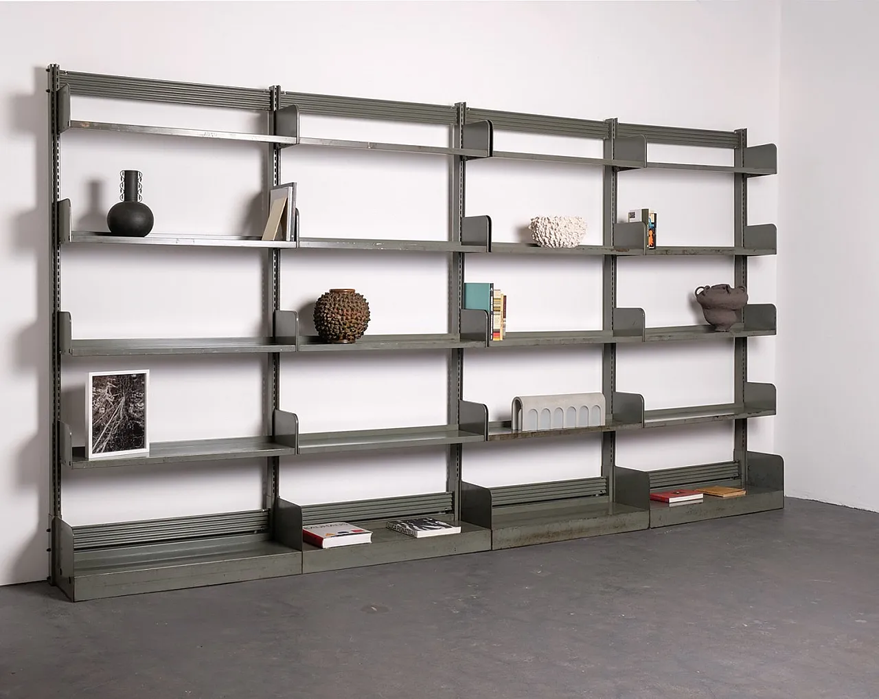 Large Industrial library bookcase, 1960s 5