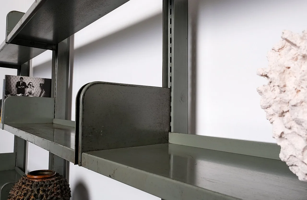 Large Industrial library bookcase, 1960s 9
