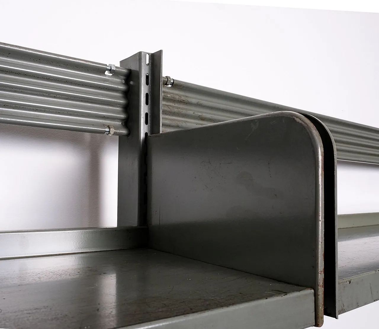 Large Industrial library bookcase, 1960s 10