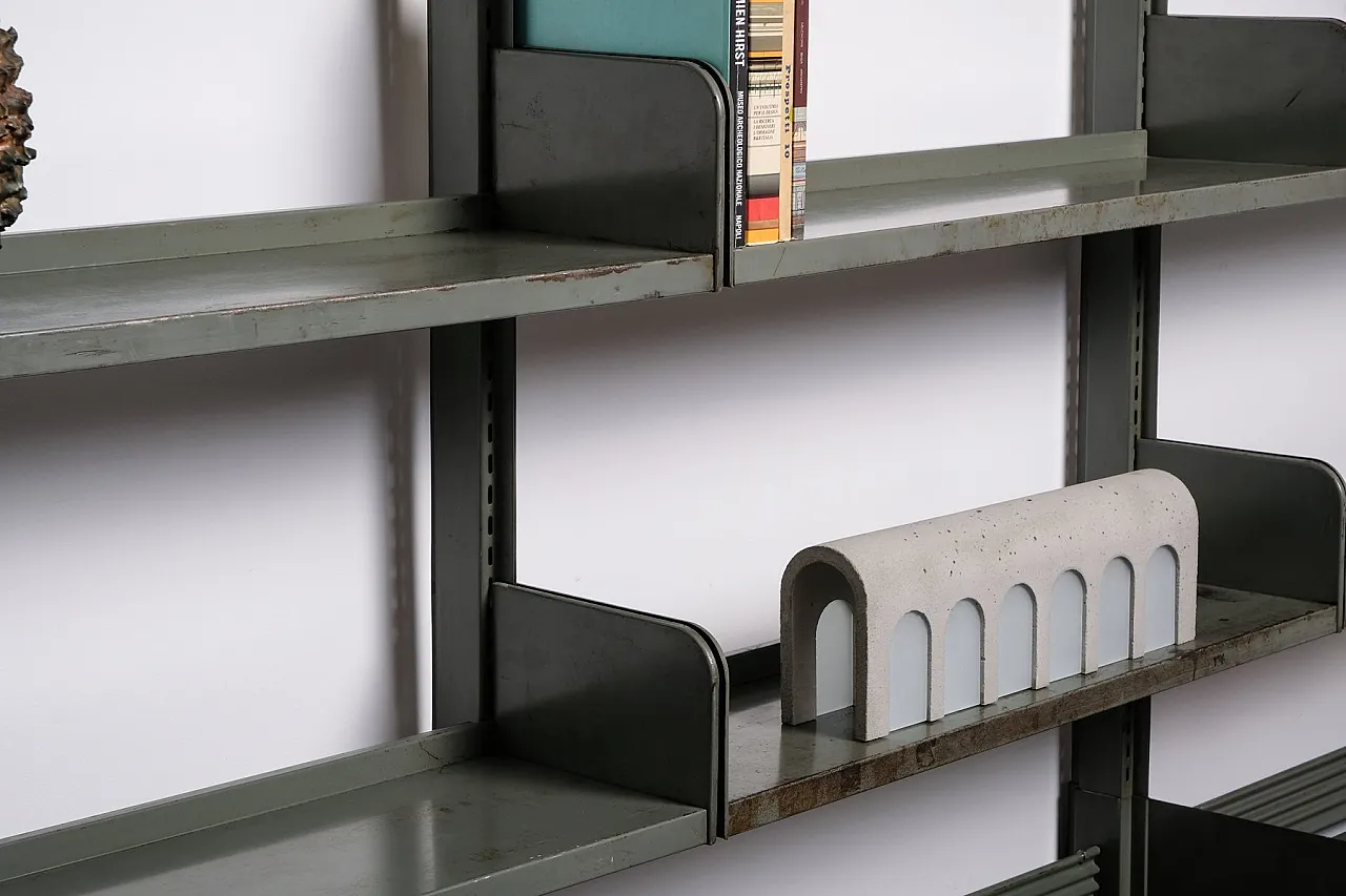 Large Industrial library bookcase, 1960s 13