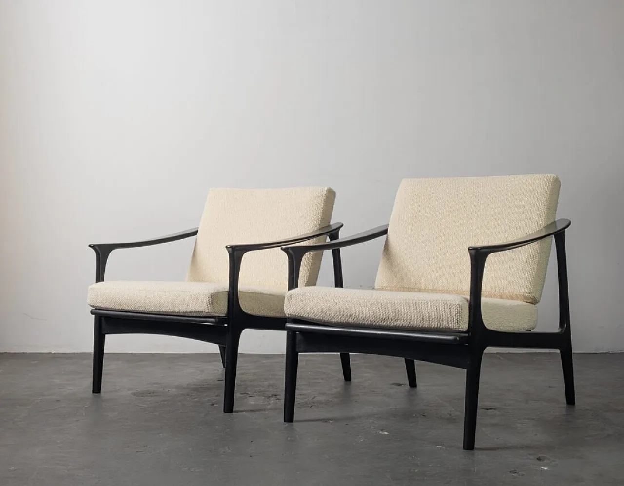 Pair of lounge chairs, 1950s 1