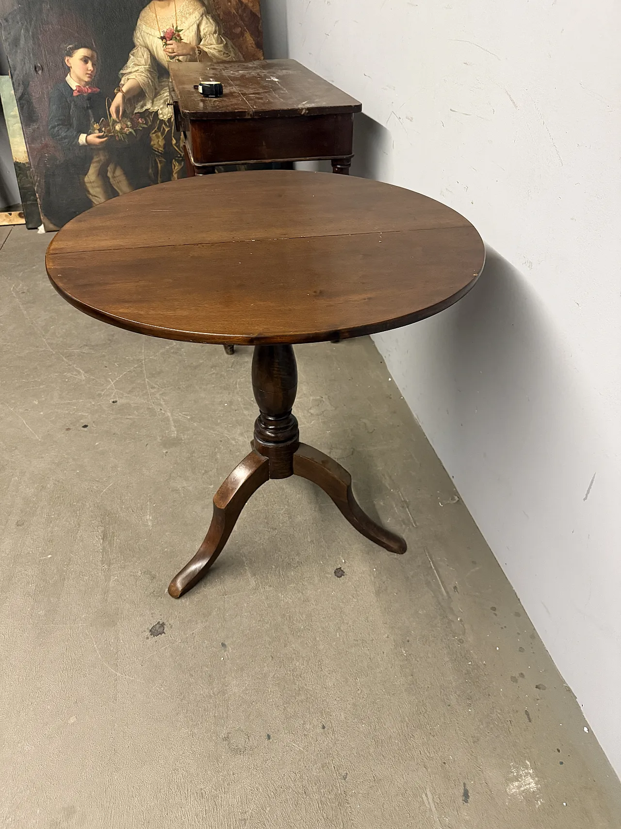 Antique L Filippo 19th century coffee table, 83x74cm 8