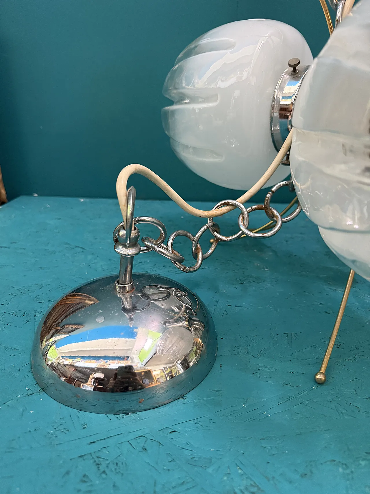 Lampadario Chandelier Mazzega Murano anni '70 2
