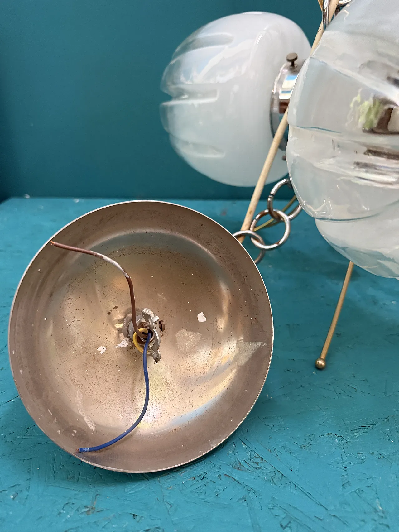 Lampadario Chandelier Mazzega Murano anni '70 6